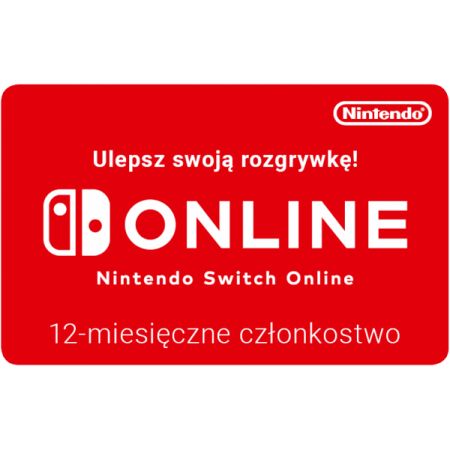 NINTENDO Switch Online 12 Miesięcy 80 PLN