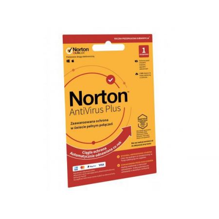NORTON AntiVirus Plus 2019 1 Urządzenie 12 Miesięcy SYMANTEC