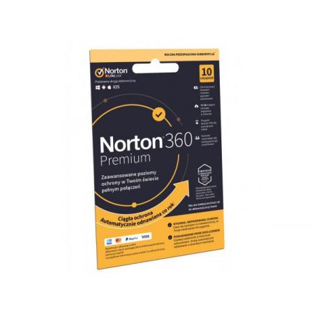 NORTON 360 Deluxe 2019 10 Urządzeń 12 Miesięcy SYMANTEC