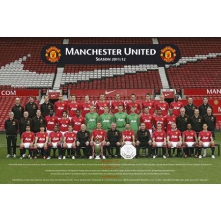 Manchester united drużyna 11/12 - plakat Gbeye