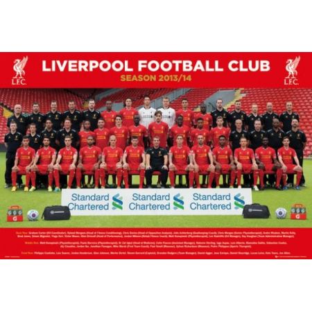Liverpool f.c. (zdjęcie drużynowe 13/14) - plakat Gbeye