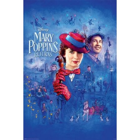 Mary poppins returns spit spot - plakat Pyramid posters