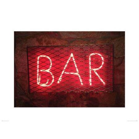Neonowy bar - reprodukcja Nice wall