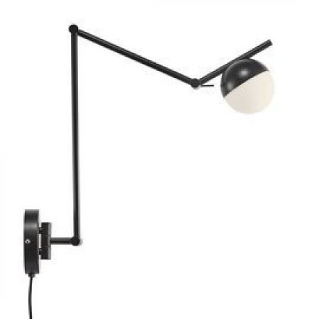 Nordlux :: lampa ścienna / kinkiet contina czarna 73,5 cm