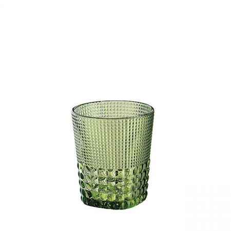 Szklanka do napojów szklana Cilio crystal line zielona 300 ml Cilio Premium