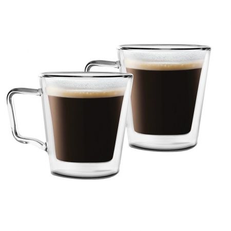 Vialli design diva 250 ml - szklanki do kawy i herbaty z podwójną ścianką 2 szt.