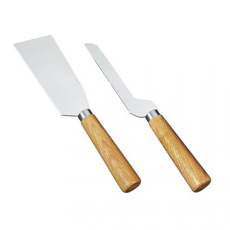Noże do sera ze stali nierdzewnej Cilio sicilia brązowe 2 szt. Cilio Premium