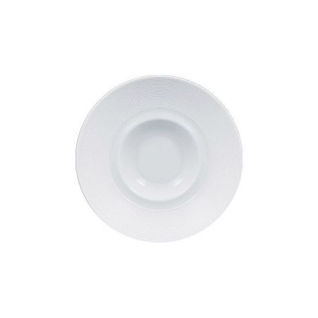 Talerz obiadowy głęboki porcelanowy porcelana rak evolution gourmet ecru 26 cm
