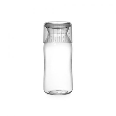 Brabantia bottle 1,3 l transparentny - pojemnik na żywność z miarką plastikowy