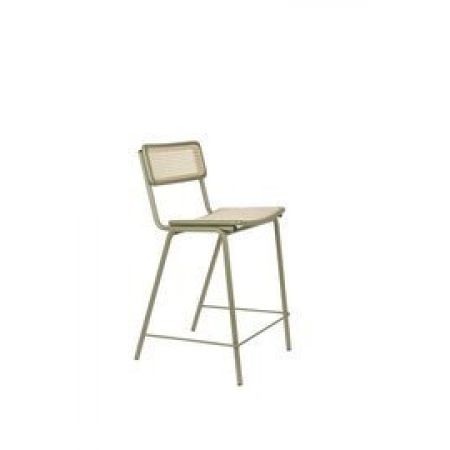 Zuiver :: krzesło barowe/hoker jort zielony wys. 93,5 cm