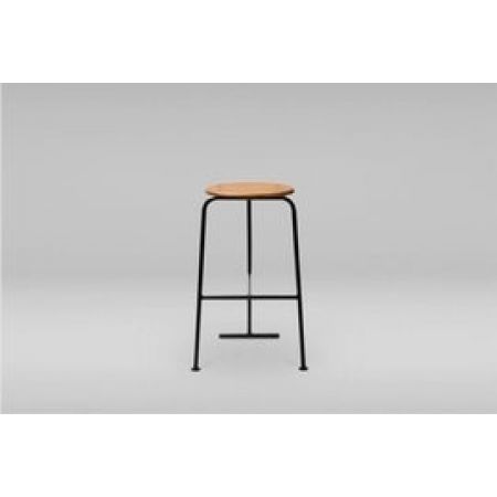 Marbet style :: krzesło barowe / hoker fobos 1 czarno-drewniany