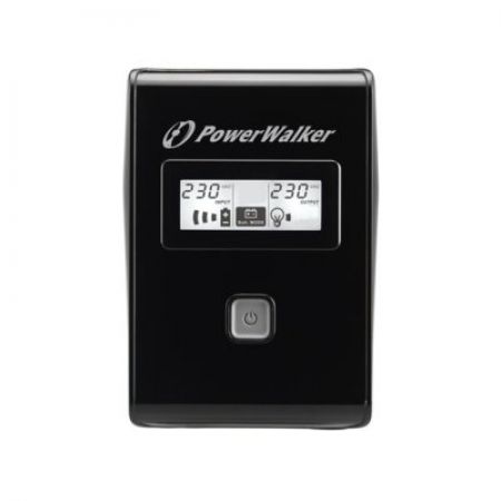 PowerWalker UPS LINE-INTERACTIVE 850VA 2X SCHUKO OUT, RJ11 IN/ OUT, USB, LCD