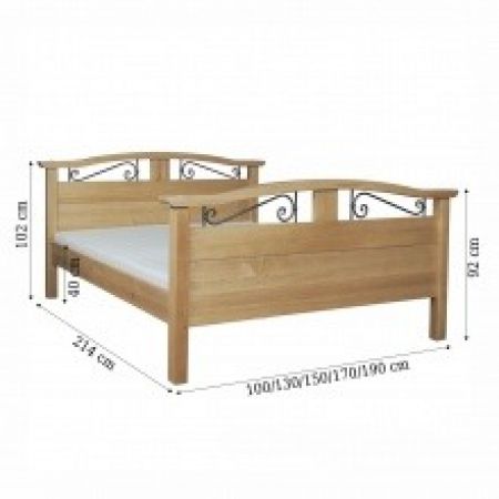 Łóżko drewniane harper 90/120/140/160/180x200 cm Meble doctór