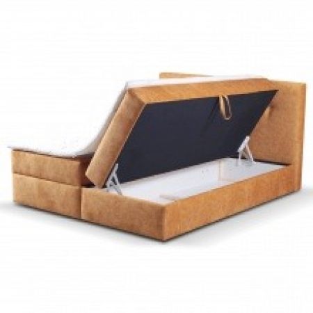 Łóżko kontynentalne arsa 160x200 z zagłówkiem nowoczesne pikowane Pionier
