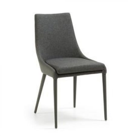 Krzesło z eko-skóry dant szare 2modern