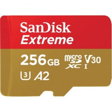 SanDisk Karta pamięci Extreme microSDXC 256GB 160/90 MB/s A2 V30 U3