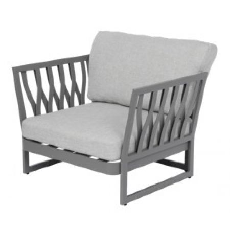 Miloo :: fotel ogrodowy sue szary szer. 101 cm