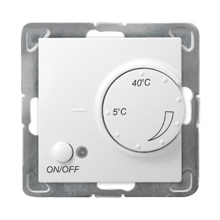 Regulator temperatury Ospel Impresja RTP-1YN/M/00 z czujnikiem napowietrznym biały