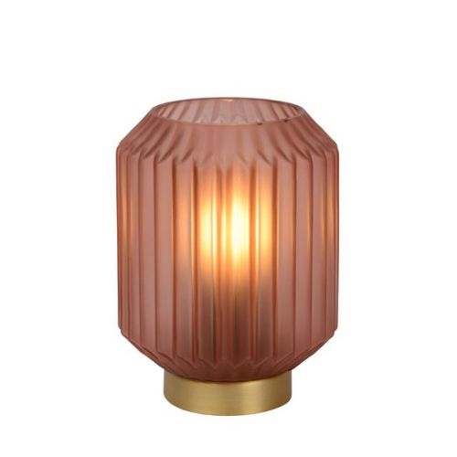 Lucide Sueno 45595/01/66 lampa stołowa lampka 1x40W E14 różowa/złota