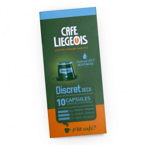 Kawa w kapsułkach NESPRESSO Café Liégeois Discret Deca”, 10 szt. Charles Liégeois