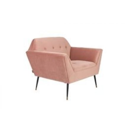 Dutchbone :: fotel lounge kate różowy