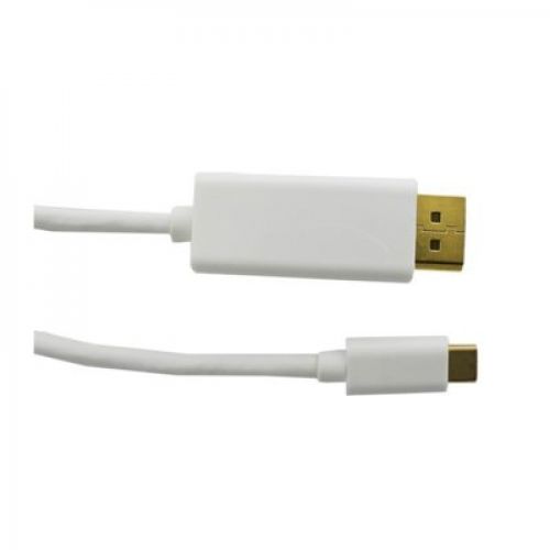 Qoltec Kabel DisplayPort Alternate mode | USB 3.1 typC męski /DisplayPort męski | 4Kx2K | 2m