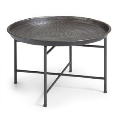 Metalowy stolik adaline 65x65 cm srebrny 2modern