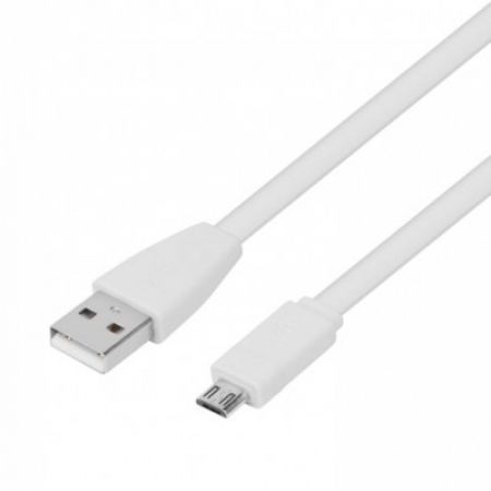TB Kabel USB-Micro USB 1m. biały, płaski