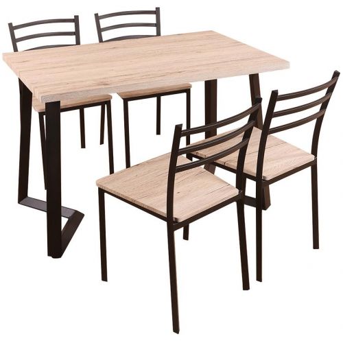 Zestaw stół i krzesła Espresso 1+4 Black/San Remo Merkury Market