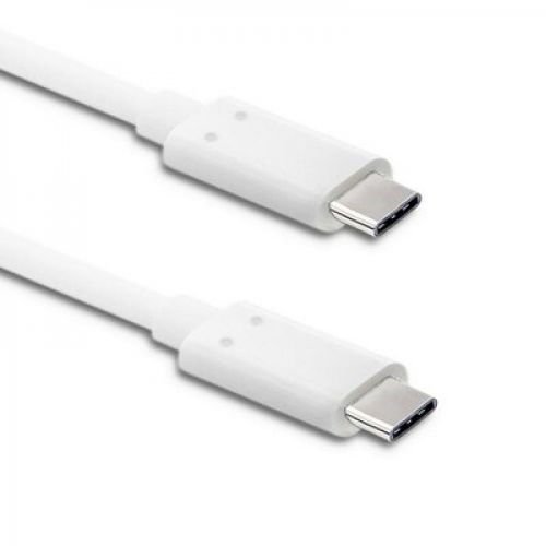 Qoltec Kabel USB 3.1 typ C męski | USB 3.1 typ C męski | 1m | Biały