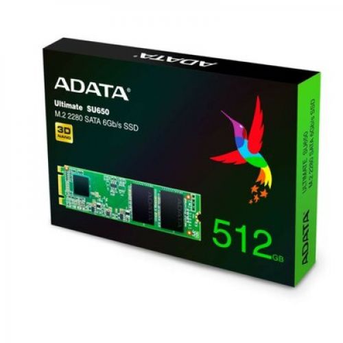 Adata Dysk SSD Ultimate SU650 512G M.2 TLC 3D 2280 SATA