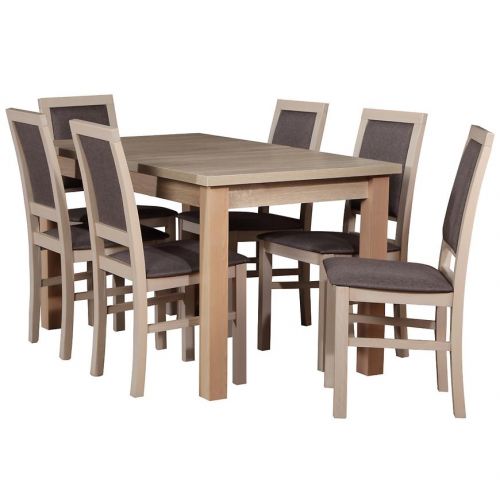 Zestaw stół i krzesła Arkadia 1+6 dąb sonoma Merkury Market