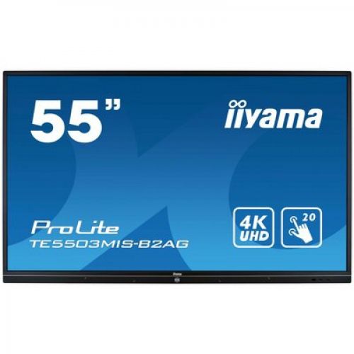 IIYAMA Monitor 55 cali TE5503MIS-B2AG INFRARED,4K,IPS,18/7,PC SLOT,WiFi,7H