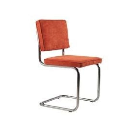Zuiver :: krzesło ridge rib pomarańczowe 19a