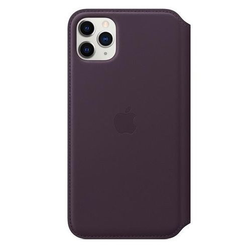 Etui Leather Folio do iPhone 11 Pro Max Aubergine fioletowe Apple