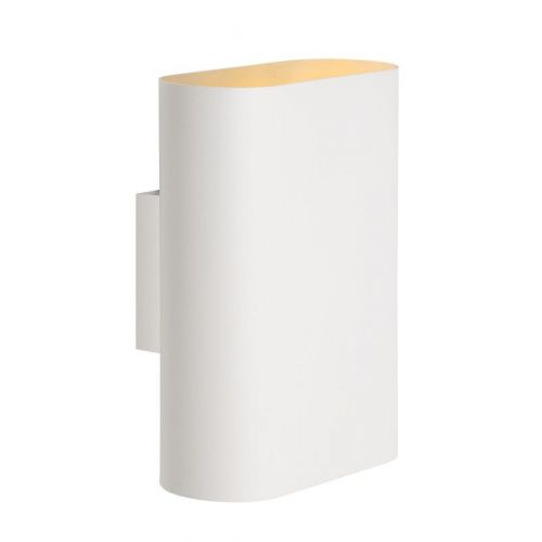Lucide Ovalis 12219/02/31 kinkiet lampa oprawa ścienna 2x40W E14 biały