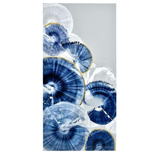 Dekoracja ścienna Zalberya 120x60 cm niebieska Selsey