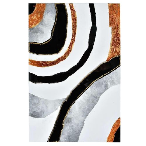 Dekoracja ścienna Zalberya 60x90 cm biało-miedziana Selsey