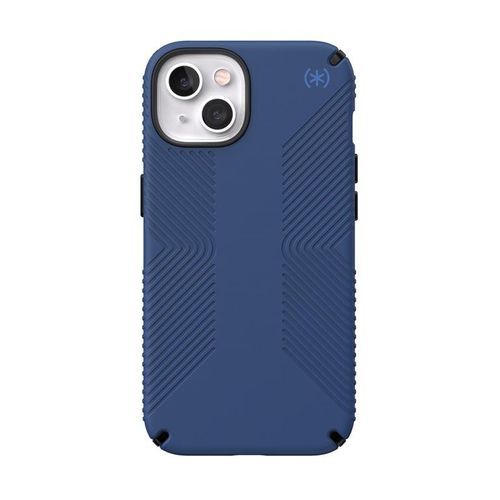 SPECK Etui Presidio2 Grip do iPhone 13 z powłoką MICROBAN (Coastal Blue/Black)