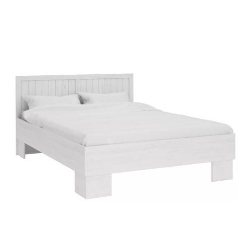 Łóżko 160x200 styl prowansalski białe LEMAS 