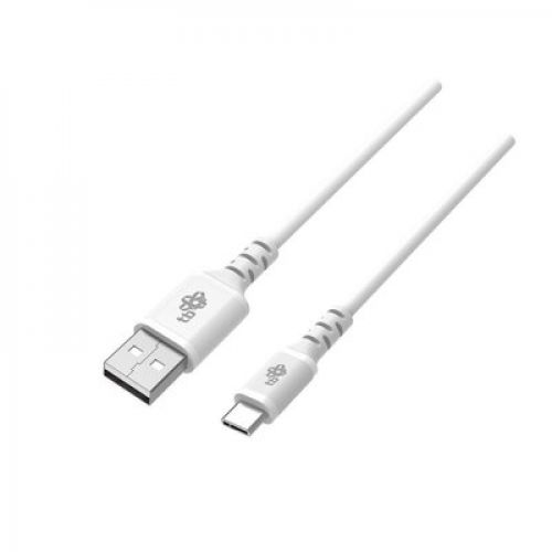 TB Kabel USB-USB C 2m silikonowy biały Quick Charge