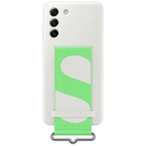 SAMSUNG Etui Silicone Cover z paskiem do S21 FE White
