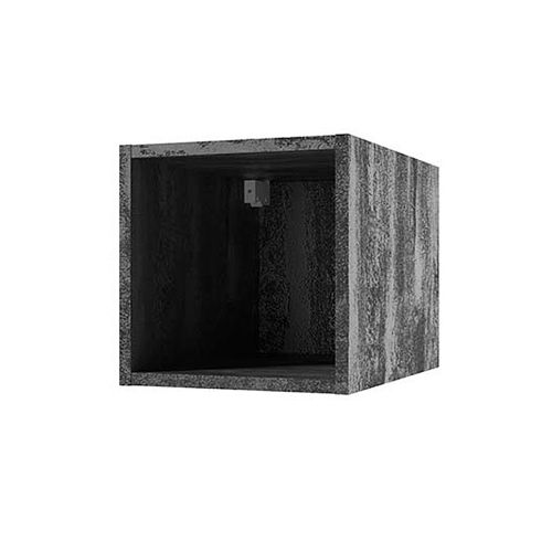 Półka ścienna Sundfina 30x30x44 cm beton czarny Selsey