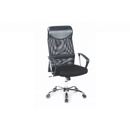 Krzesło biurowe z membraną czarne ZALUS 