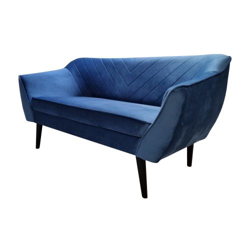 Sofa dwuosobowa Voltana niebieska Selsey