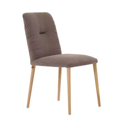 mobitec :: krzesło tapicerowane aura brązowe szer. 51 cm