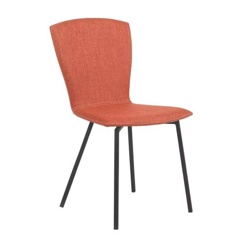 mobitec :: krzesło tapicerowane mood pomarańczowe szer. 47 cm
