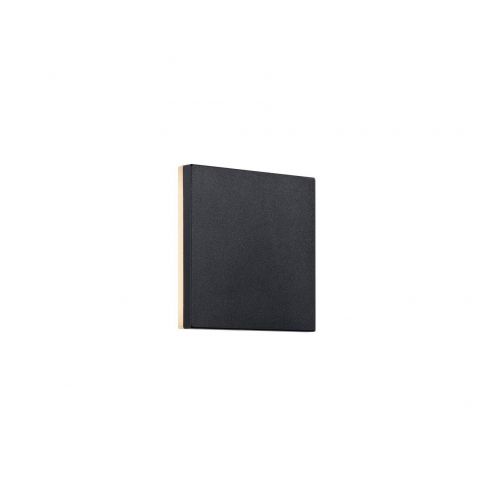 nordlux :: lampa ogrodowa ścienna / kinkiet zewnętrzny artego square czarny szer. 15 cm