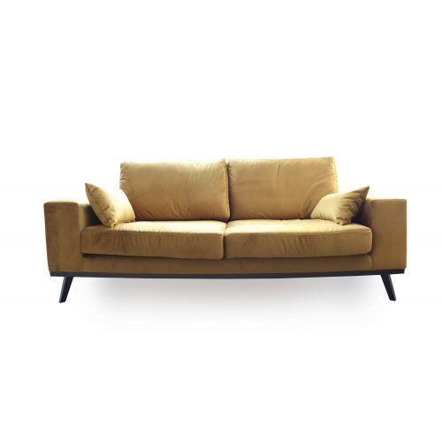 9design collection :: sofa tapicerowana modena 2-osobowa musztardowa