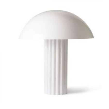 Hkliving :: lampa stołowa grzyb akrylowa biała